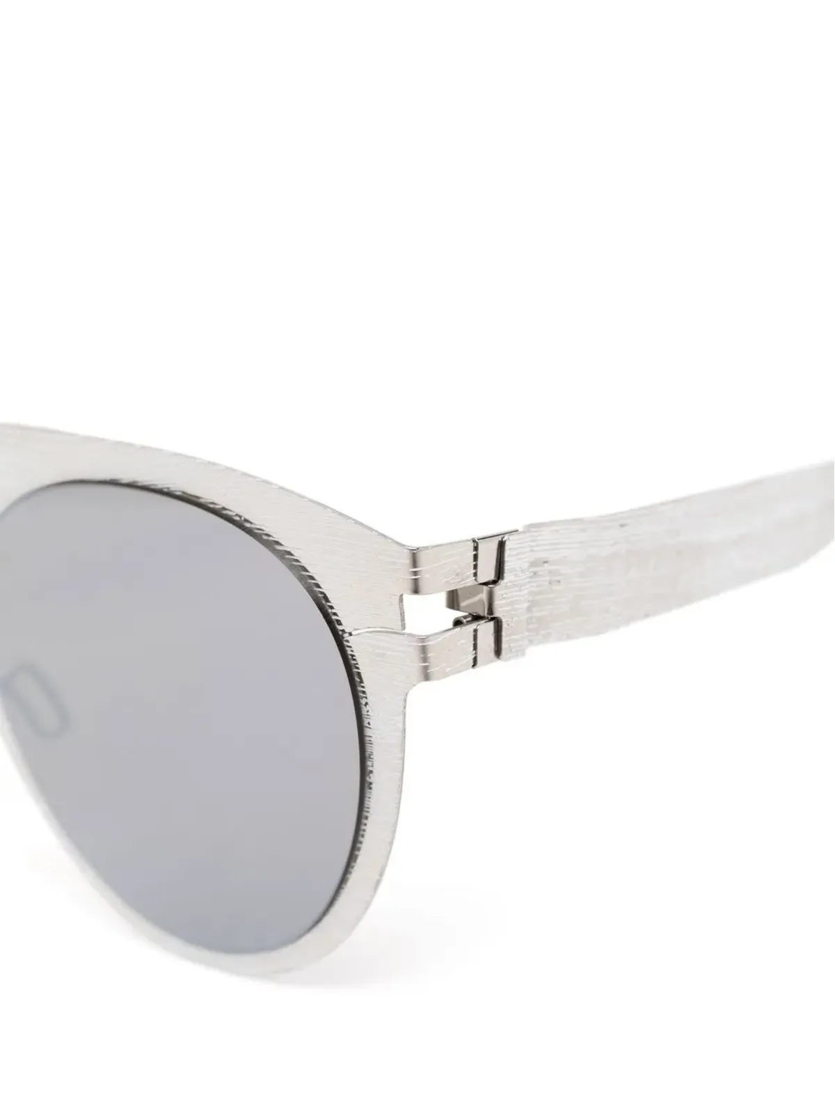 Mykita ラウンドフレーム サングラス - シルバー - 画像3