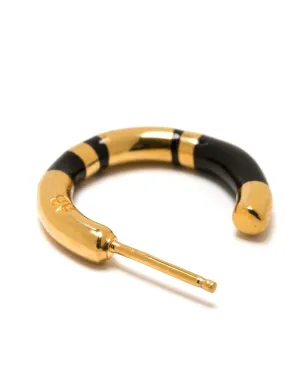 Aurelie Bidermann ポジターノ フープイヤリング ブラック - サムネイル2