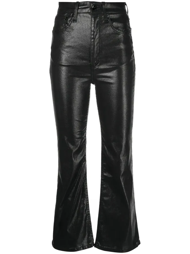 Rag & Bone rag & bone コーティッド・フレア・クロップドジーンズの商品画像