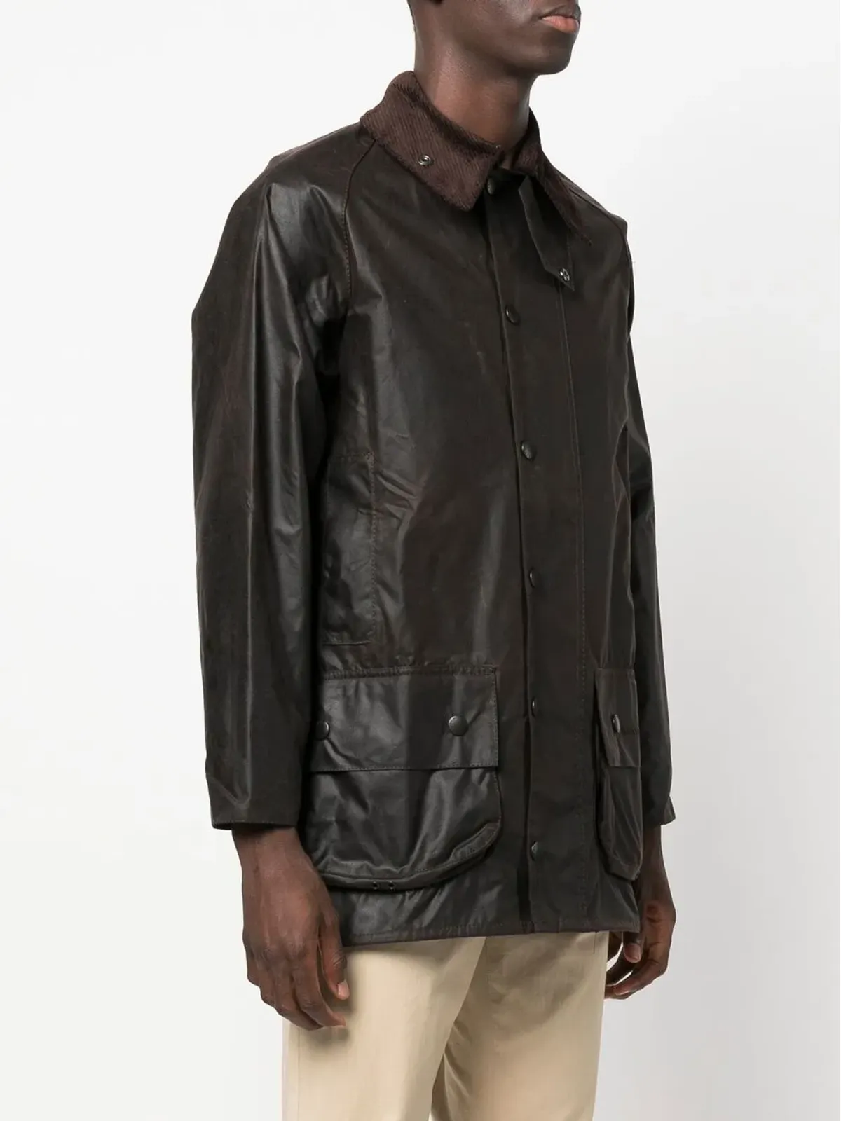 Barbour 長袖ワックス加工ジャケット - 画像3