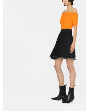 Alexander McQueen ハイウエストAラインスカート - ブラック - サムネイル3