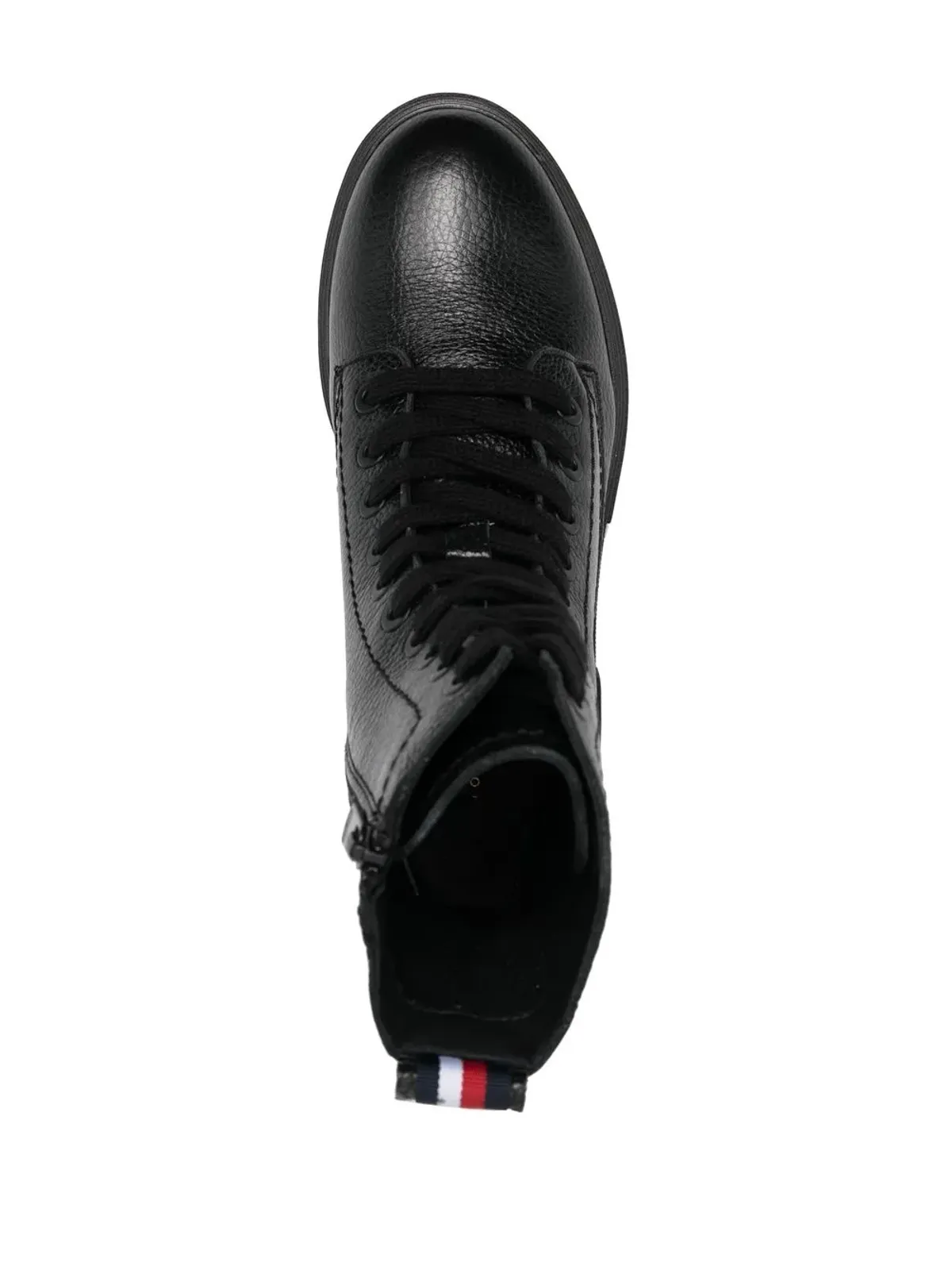 Tommy Hilfiger ボリューム感のあるレースアップレザー アンクルブーツ - Black - 画像4