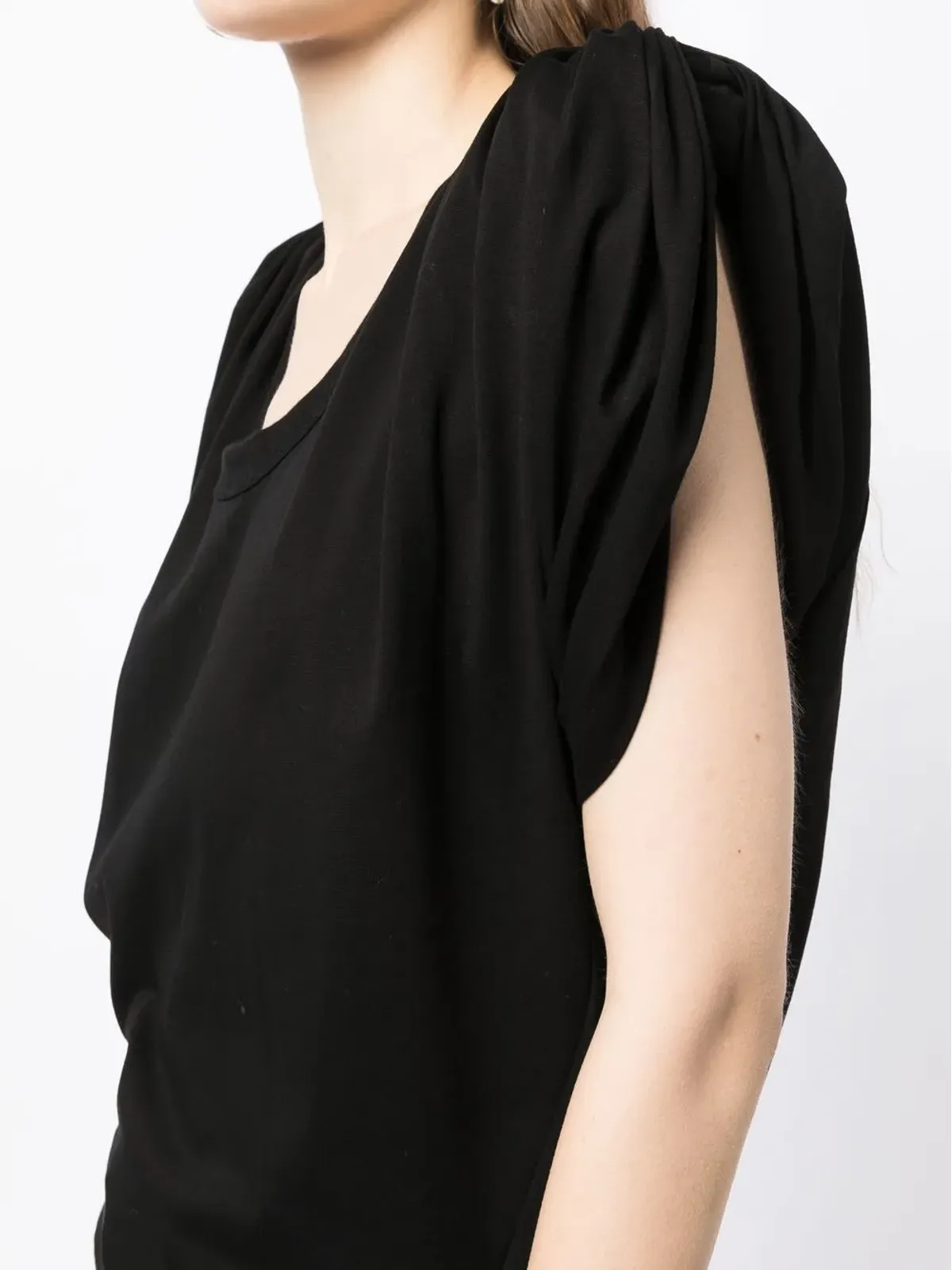 Alexander Wang ギャザー袖ディテールTシャツ - 画像5