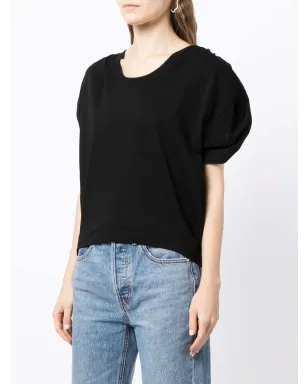 Alexander Wang ギャザー袖ディテールTシャツ - サムネイル3