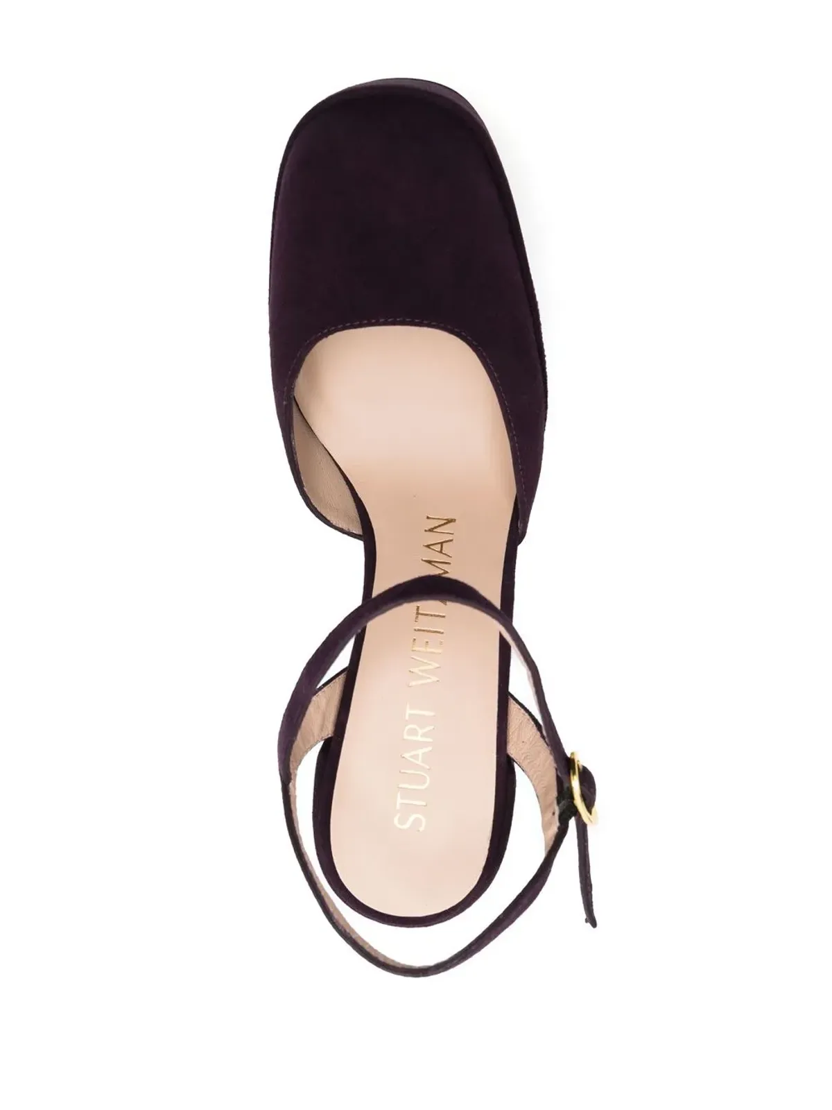 Stuart Weitzman スエード プラットフォームパンプス - 画像4