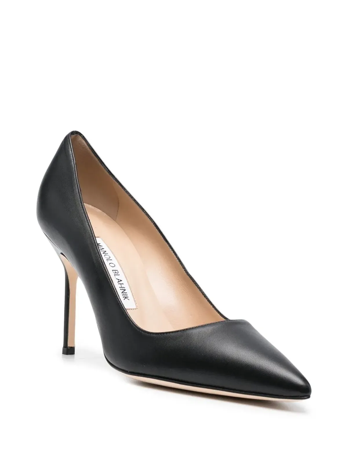Manolo Blahnik BB レザー パンプス ブラック - 画像2