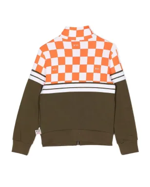 Nº21 Kids チェックパネル入りジップジャケット - サムネイル2