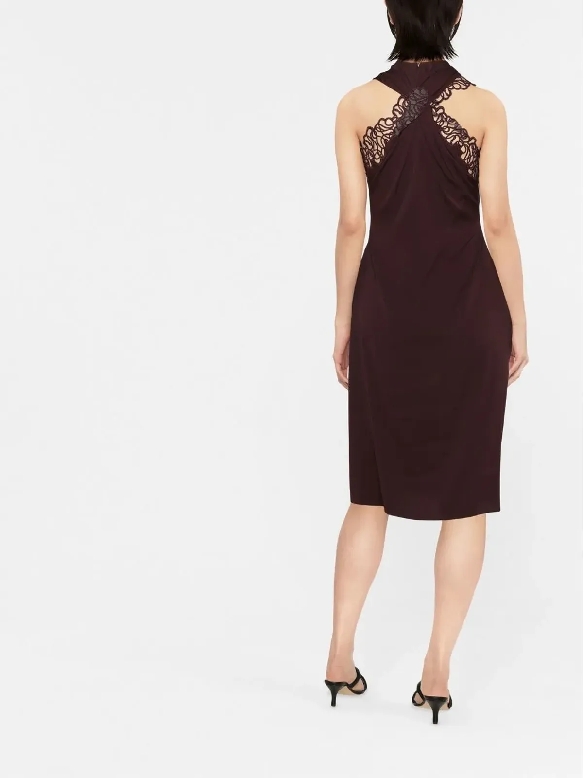 Stella McCartney レースディテールホルターネックドレス - 画像3