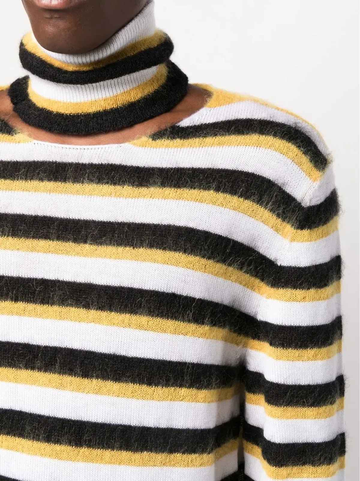 Marni ストライプ ロールネック セーター - 画像5