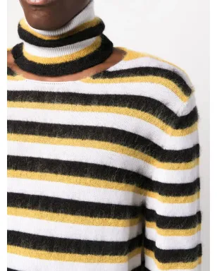 Marni ストライプ ロールネック セーター - サムネイル5