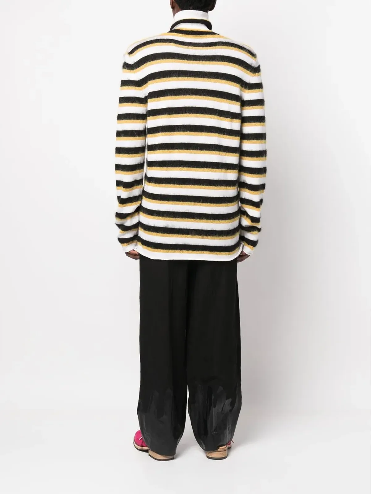 Marni ストライプ ロールネック セーター - 画像4