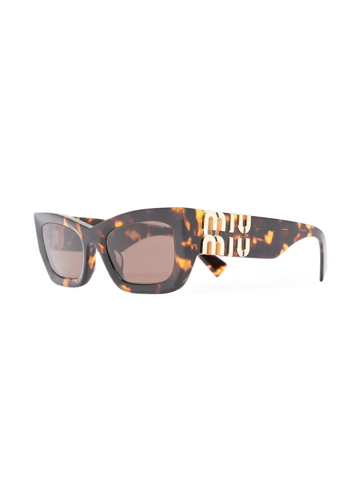 Miu Miu Eyewear キャットアイフレーム サングラス ブラウン - 画像2