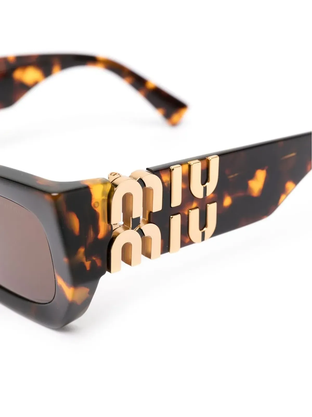 Miu Miu Eyewear キャットアイフレーム サングラス ブラウン - 画像3