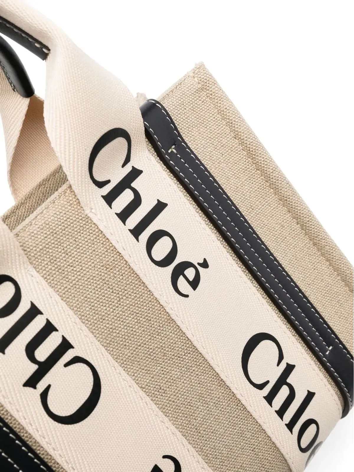 Chloé Woody ロゴストラップ トートバッグ - 画像4