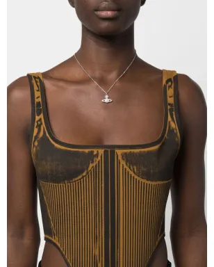 Vivienne Westwood グレース・ベースリリーフ オーブ ペンダント ネックレス - Silver - サムネイル2