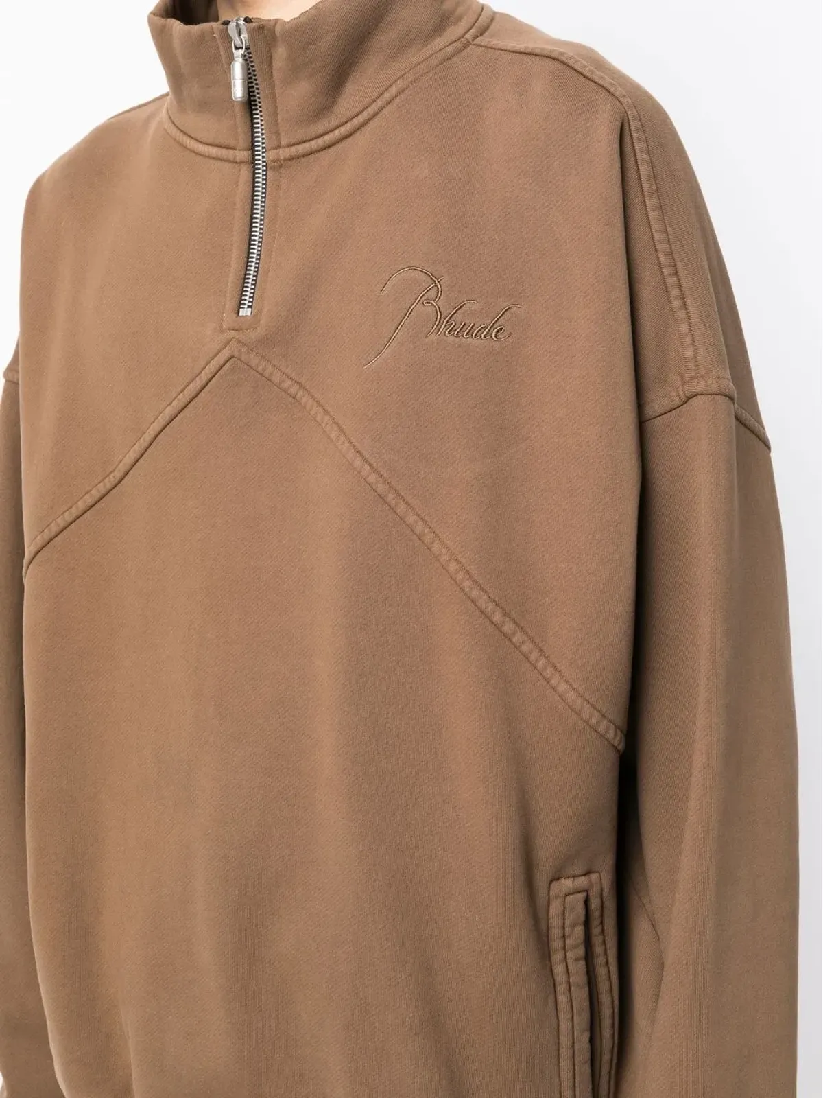 RHUDE ロゴ刺繍スウェットシャツ - 画像5
