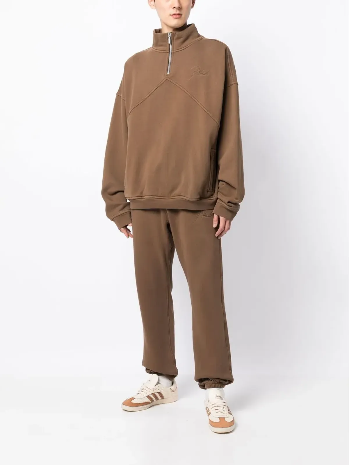RHUDE ロゴ刺繍スウェットシャツ - 画像2