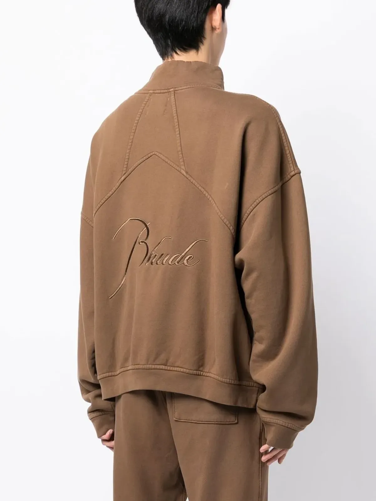RHUDE ロゴ刺繍スウェットシャツ - 画像4