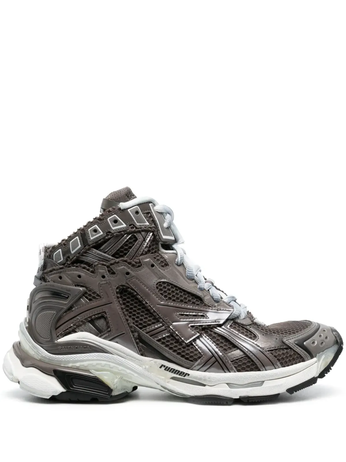 Balenciaga ランナー ハイトップスニーカー - グレー - 画像1