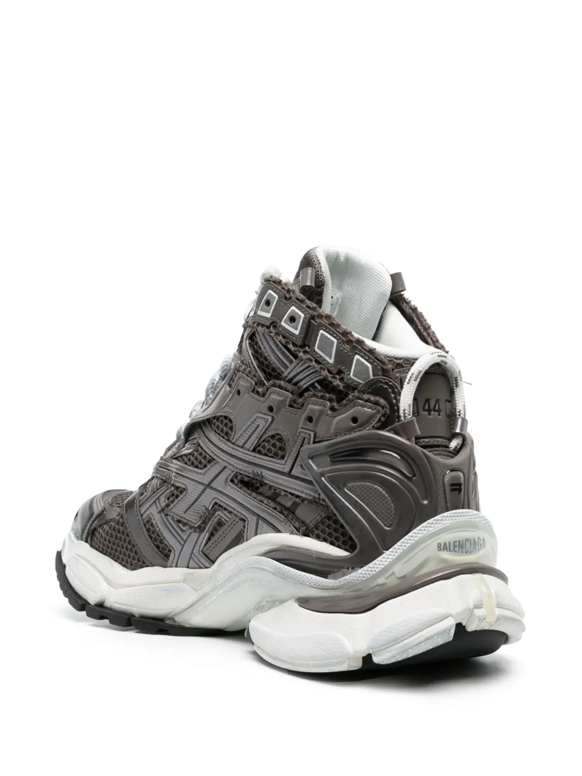 Balenciaga ランナー ハイトップスニーカー - グレー - 画像3