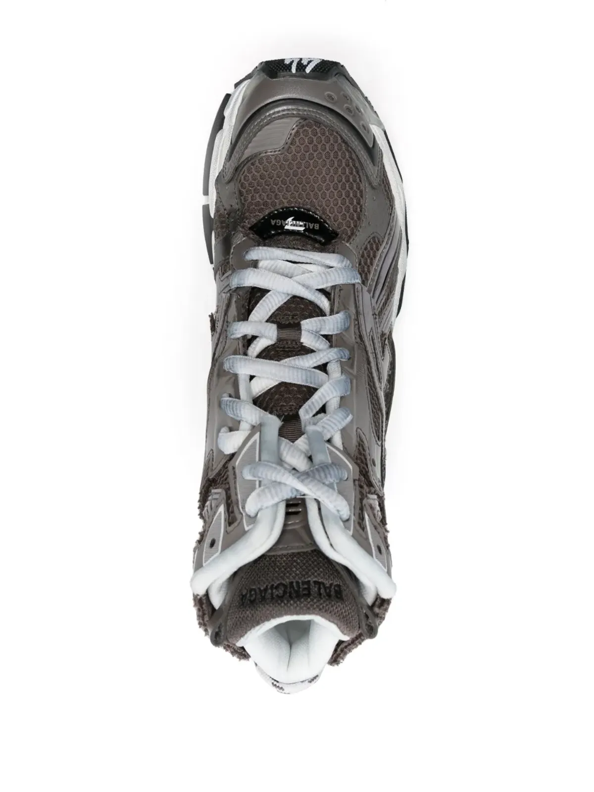 Balenciaga ランナー ハイトップスニーカー - グレー - 画像4