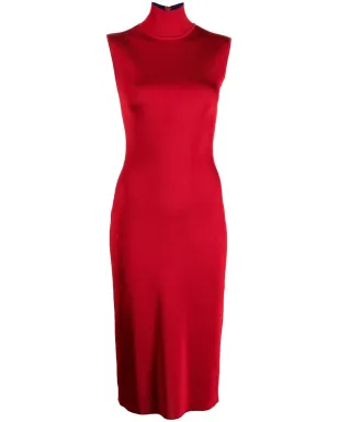 Herve L. Leroux ニットのペンシルドレス レッド - サムネイル1