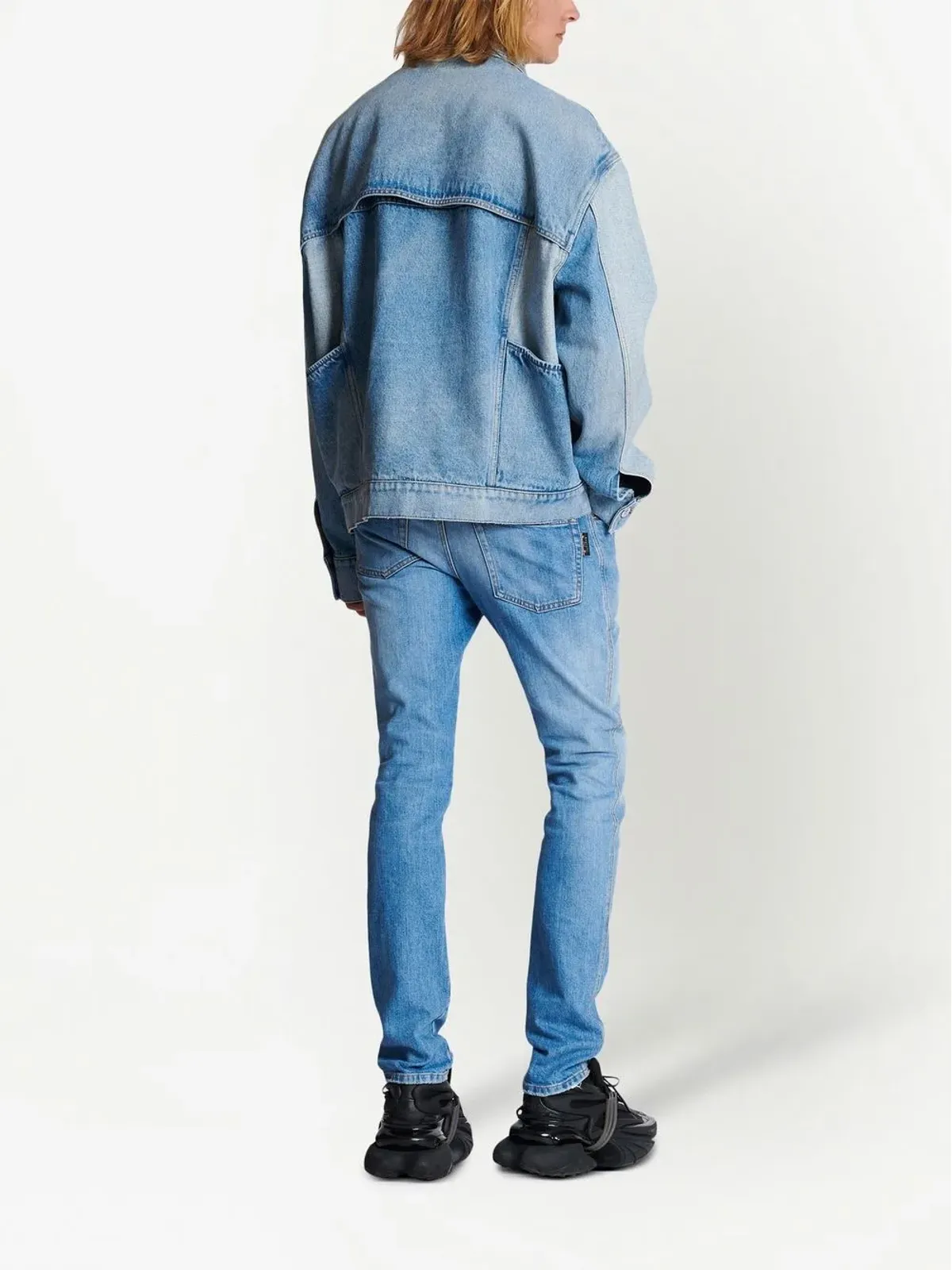 Balmain パネルデザイン デニムジャケット - 画像4