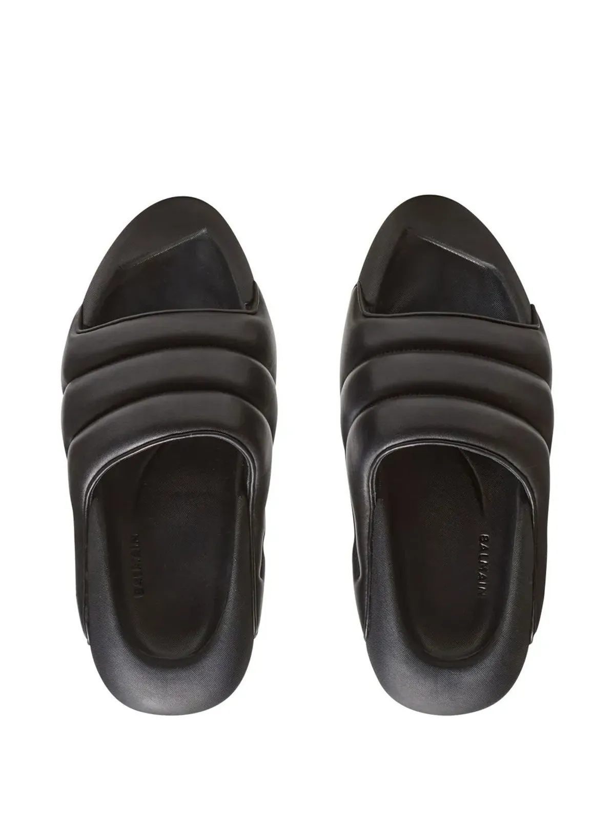 Balmain B-It-Puffy キルテッド・スライド - 画像4