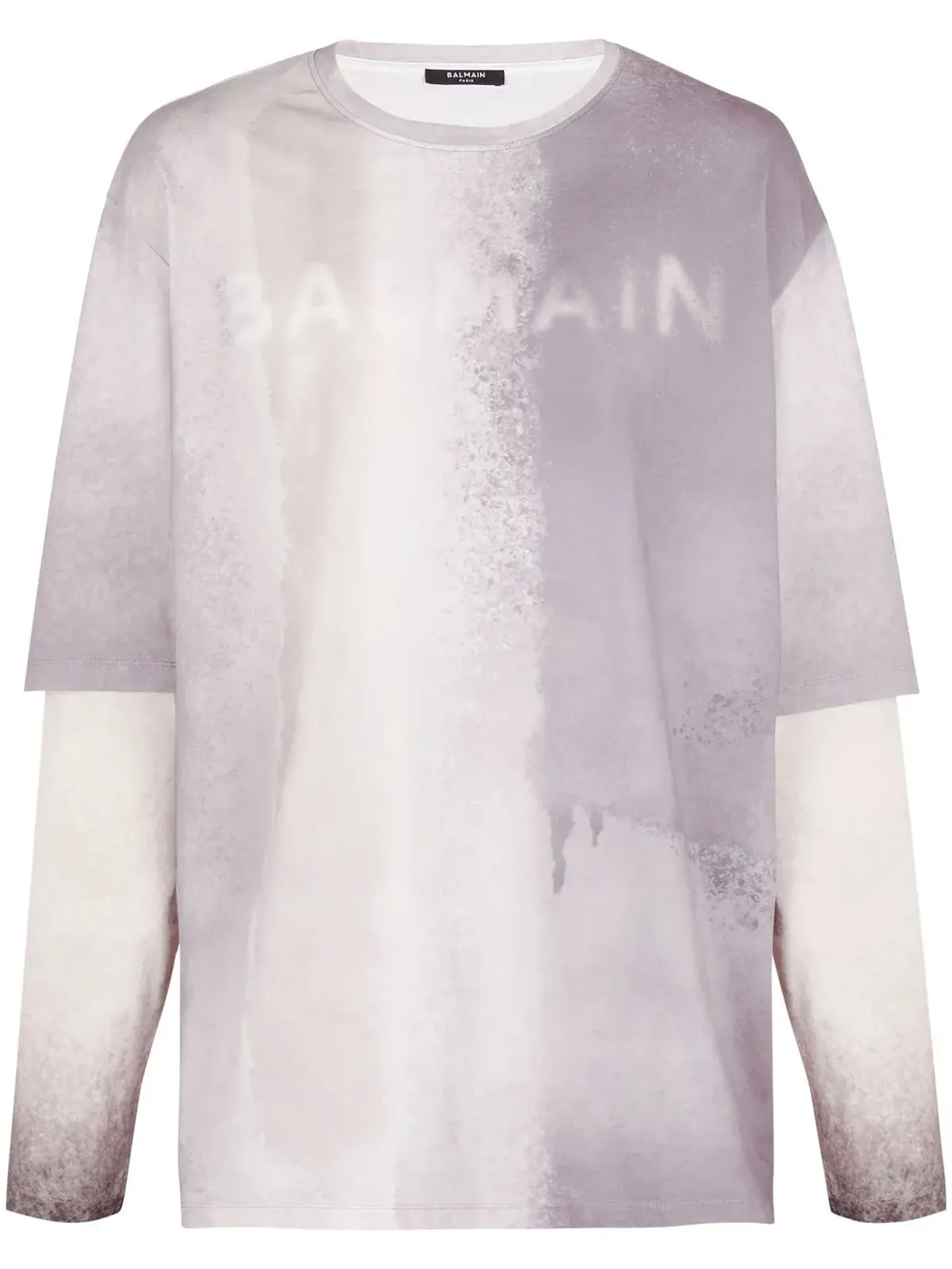 Balmain ロゴプリント オーガニックコットン Tシャツ - 画像1