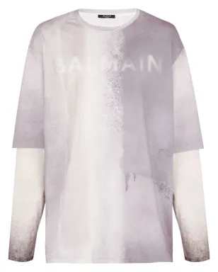 Balmain ロゴプリント オーガニックコットン Tシャツ - サムネイル1