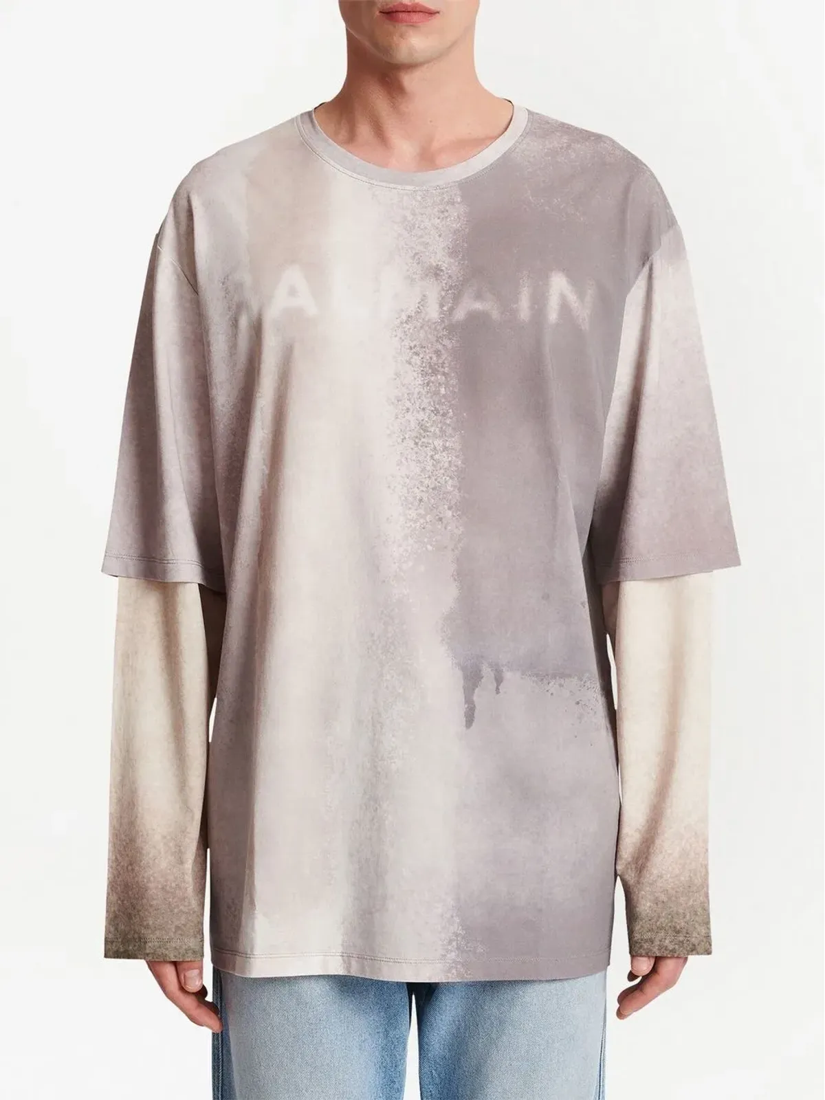 Balmain ロゴプリント オーガニックコットン Tシャツ - 画像5