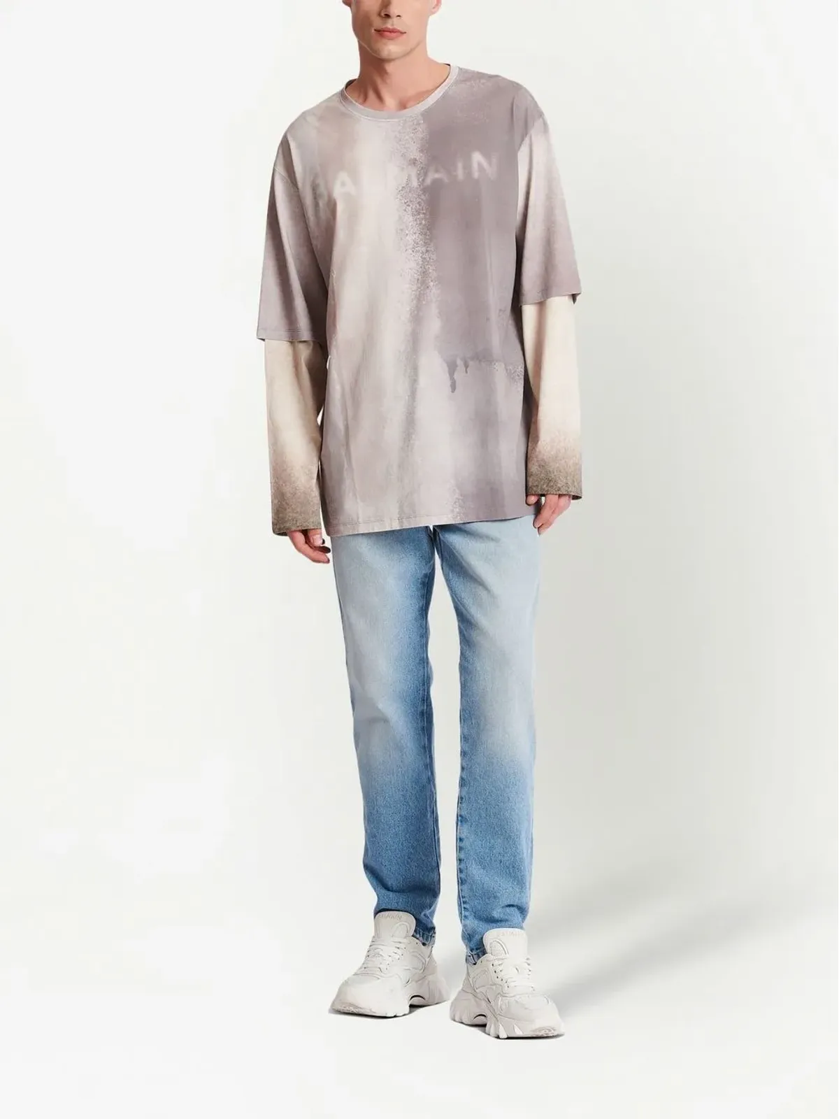 Balmain ロゴプリント オーガニックコットン Tシャツ - 画像2