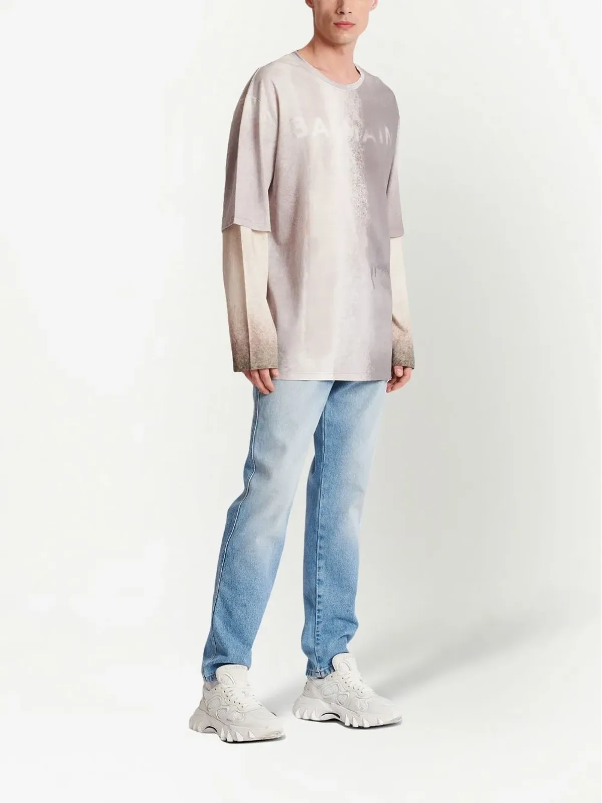 Balmain ロゴプリント オーガニックコットン Tシャツ - 画像3