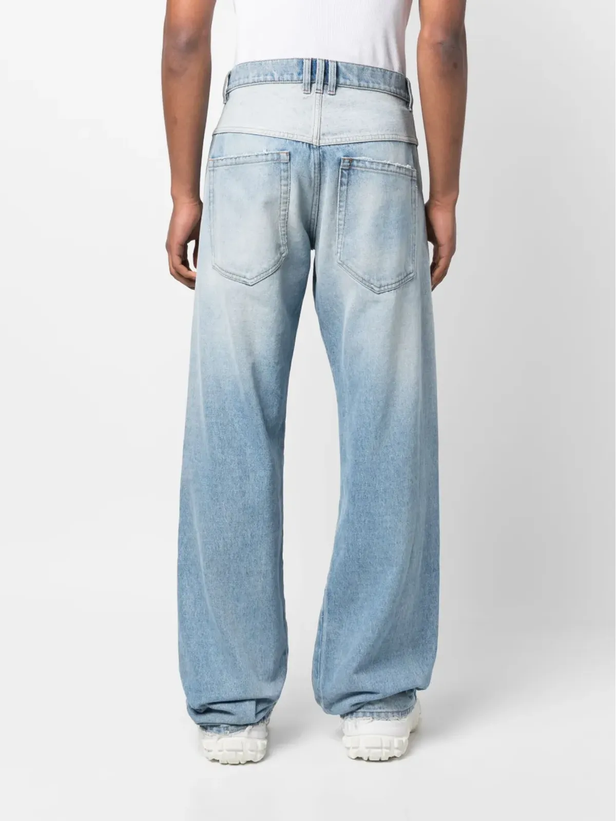 Balmain エクスポーズドポケット コットンデニムジーンズ - 画像4