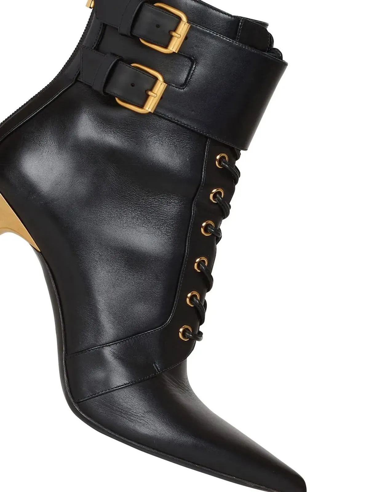 Balmain ウリア レースアップ アンクルブーツ - 画像5