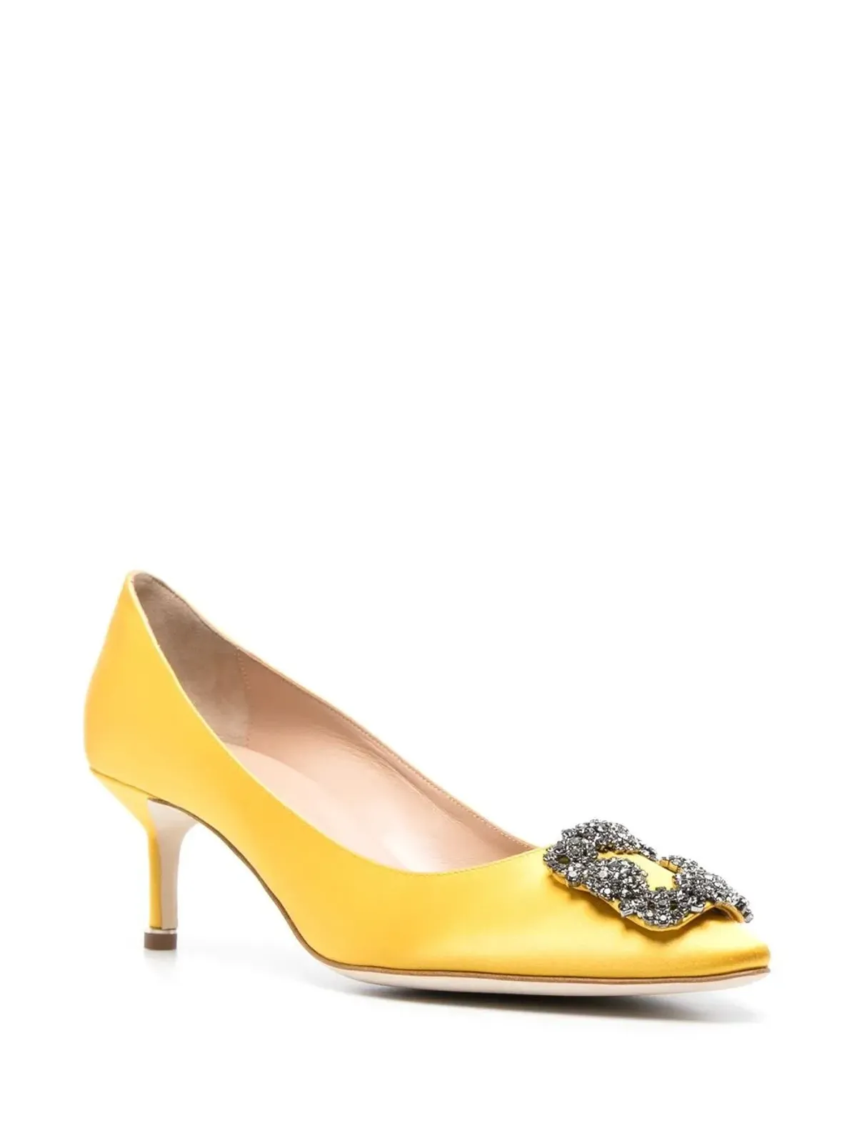 Manolo Blahnik ハンジー クリスタルバックル パンプス - 画像2