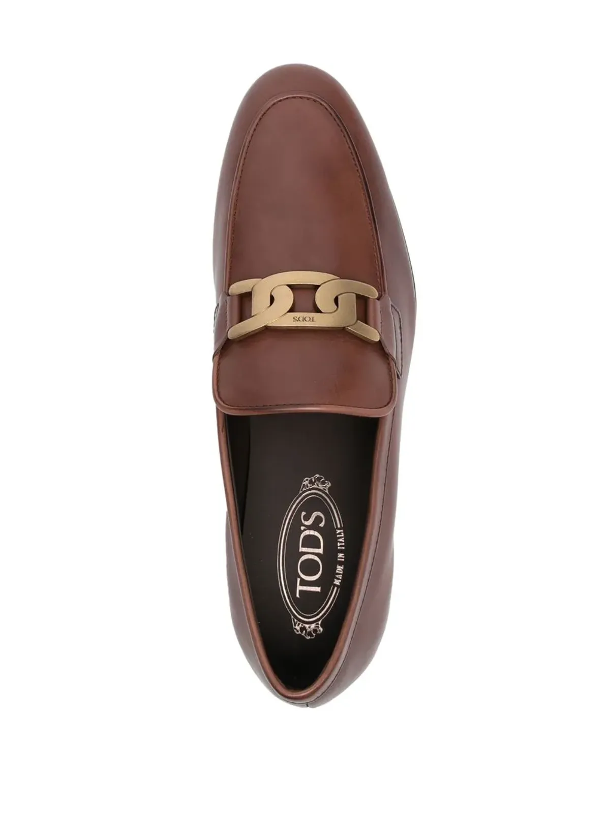 Tod's Kate チェーンディテール ローファー ブラウン - 画像4