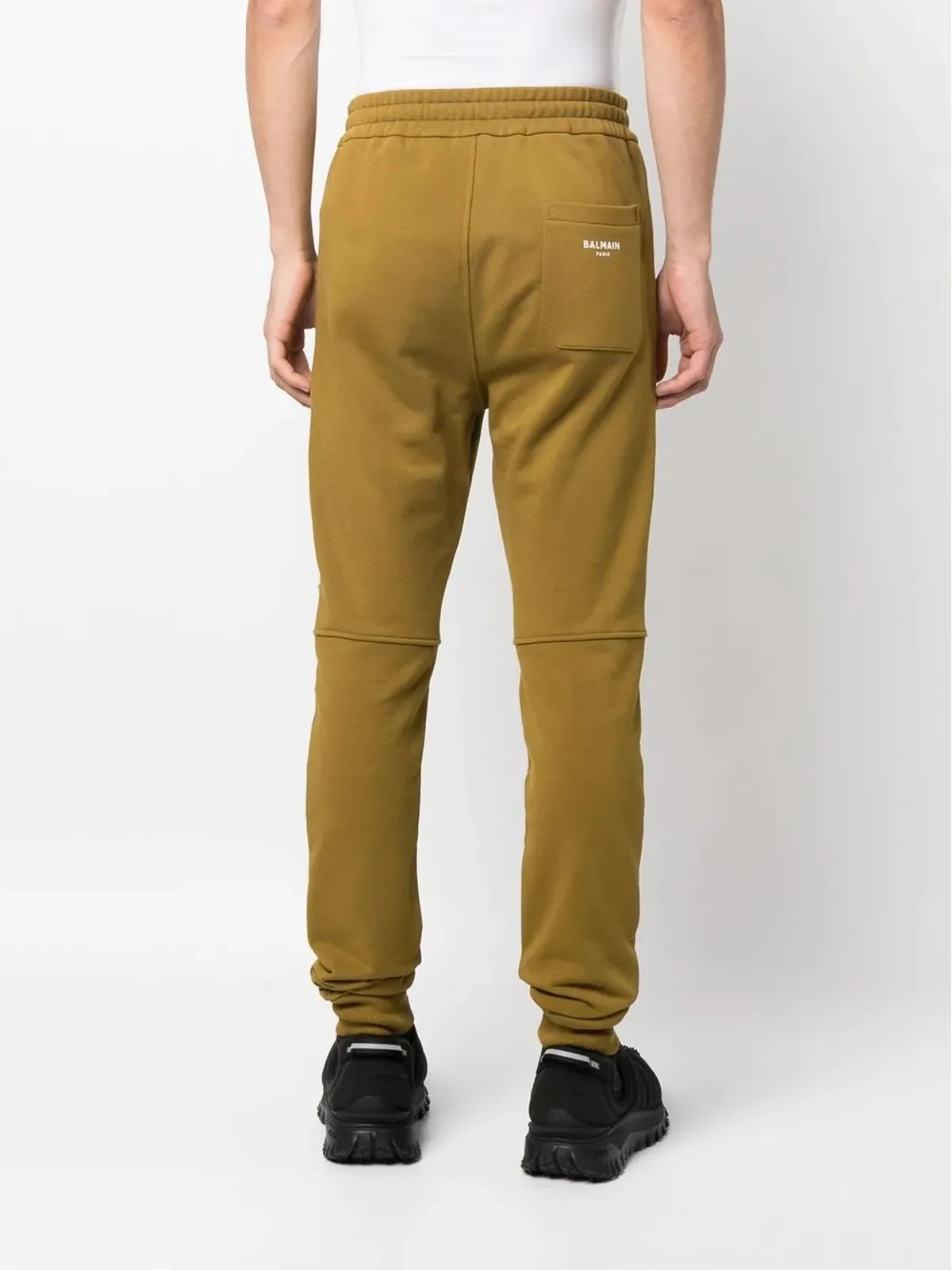 Balmain フロックロゴ オーガニックコットン トラックパンツ - 画像4