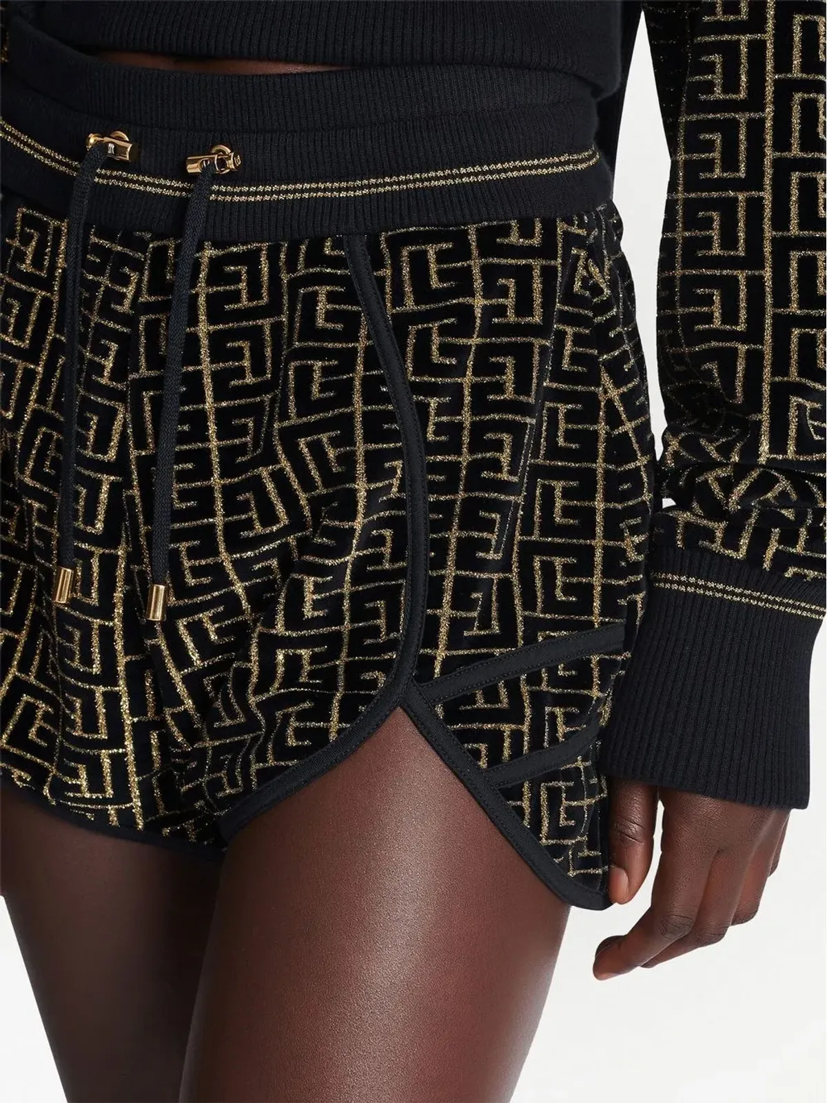 Balmain モノグラム ランニングショーツ - 画像5
