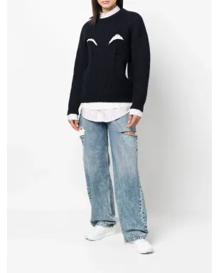 Maison Margiela レイヤードウールセーター - サムネイル3