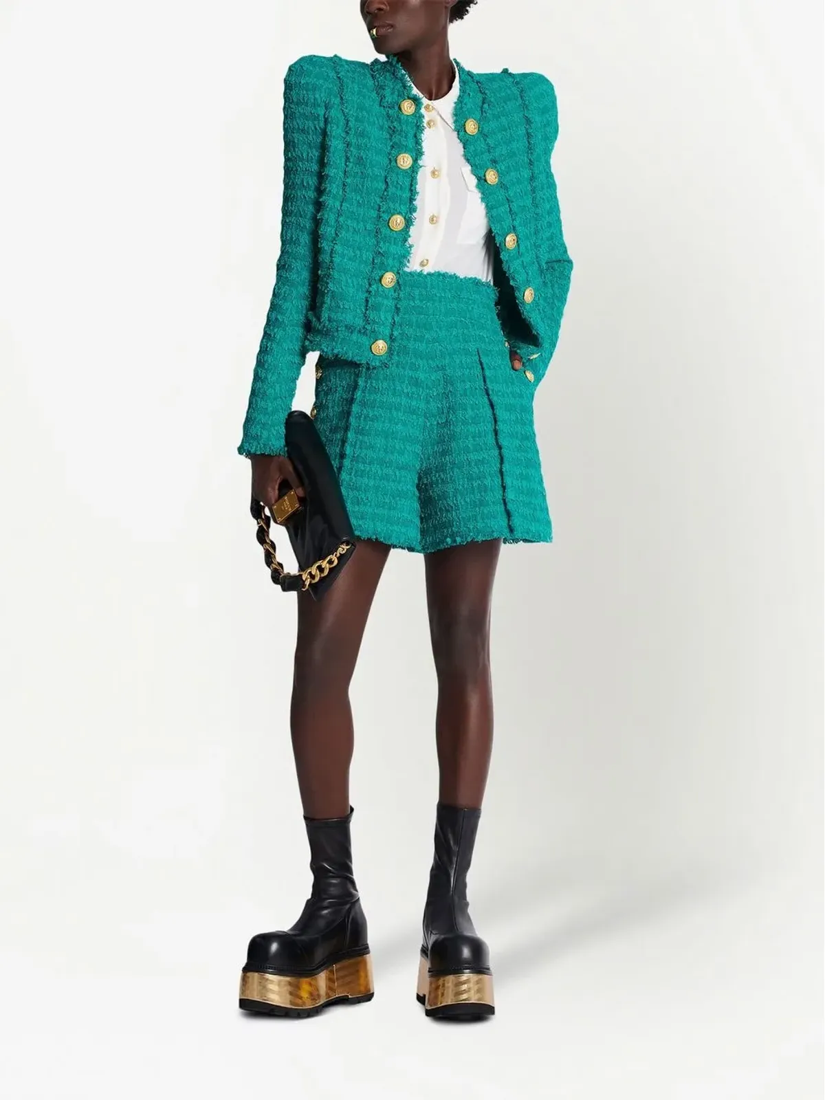Balmain ツイードのテーラードショーツ - 画像2