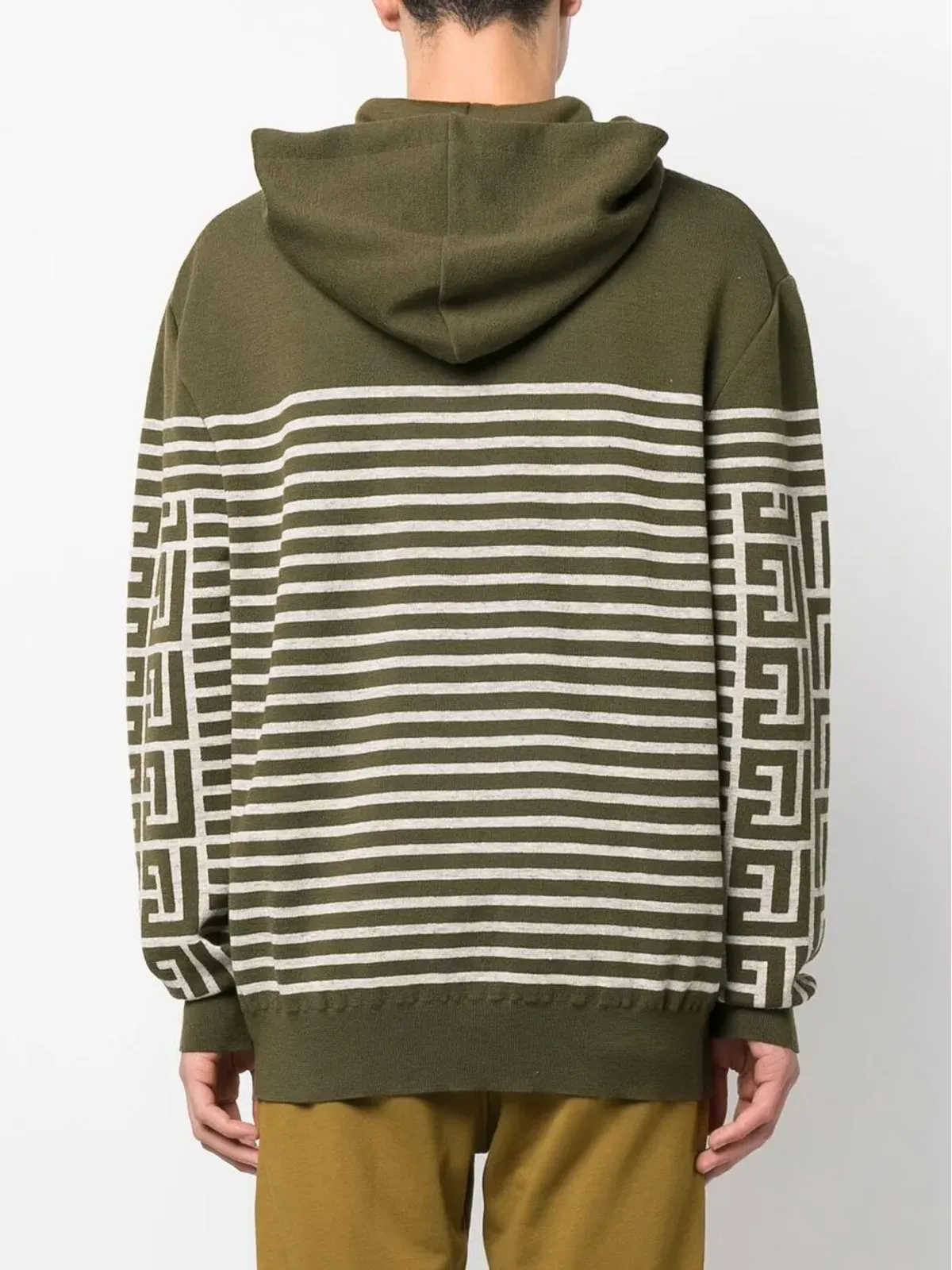 Balmain モノグラムストライプフーディー - 画像4