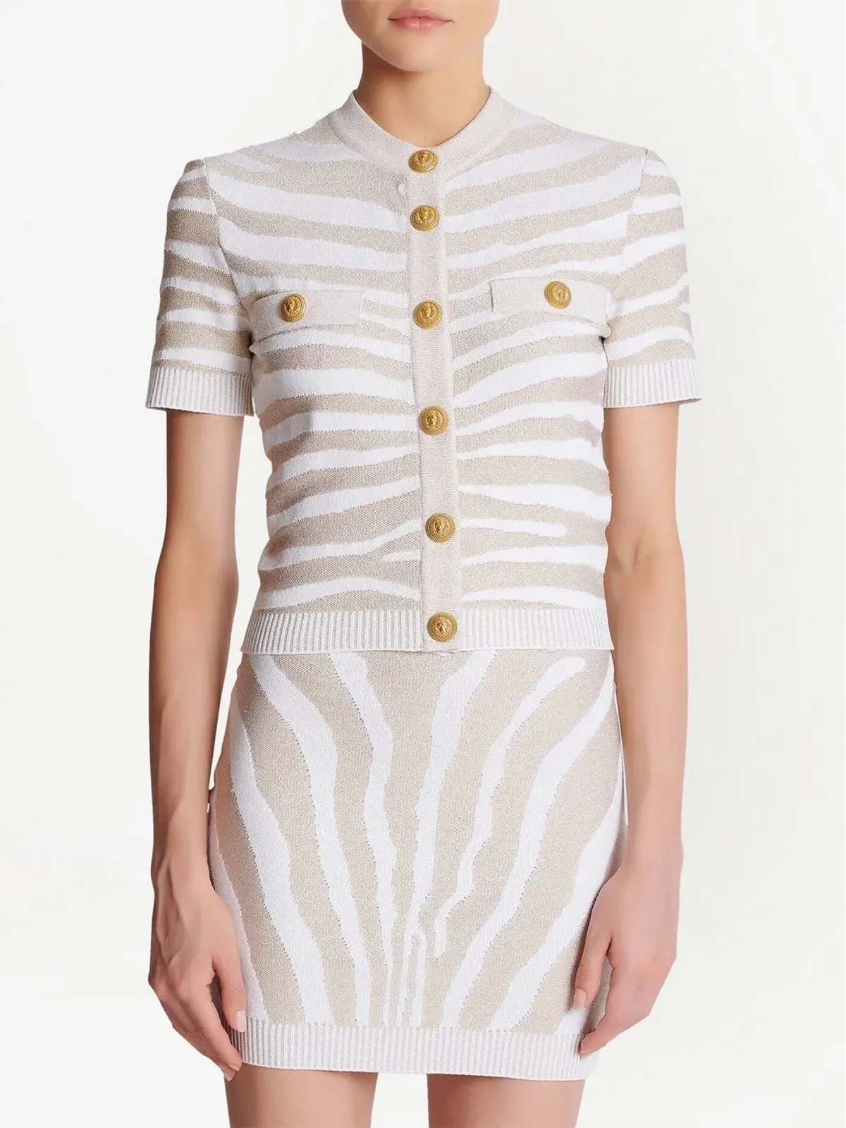 Balmain ボタンディテール付きニットカーディガン - 画像3