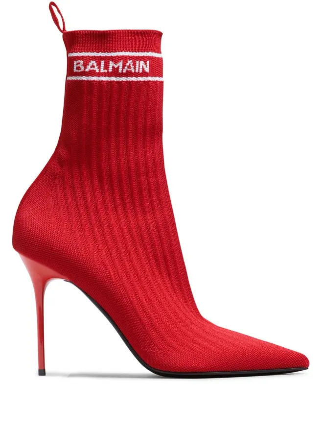 BALMAIN Balmain Skye アンクルブーツ - レッドの商品画像