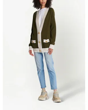 Balmain ボタンフロント ニットカーディガン ブラウン - サムネイル2