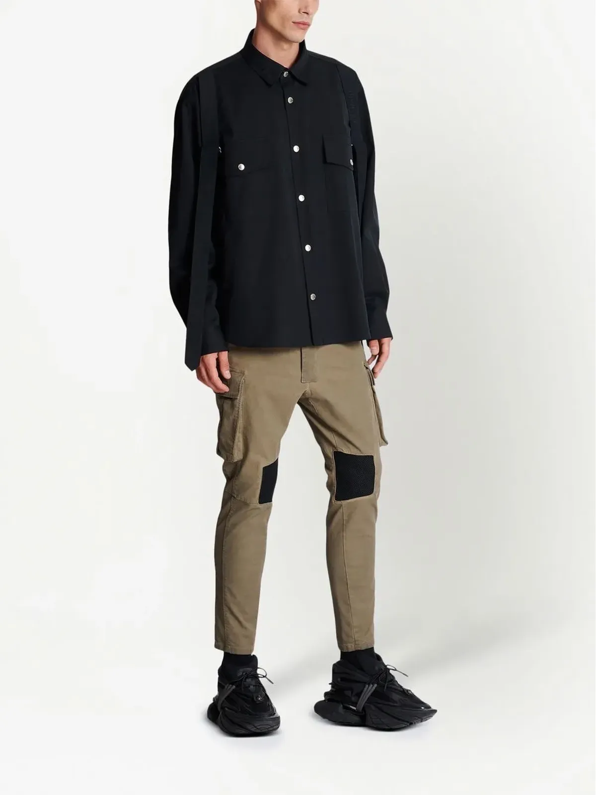 Balmain チェストフラップポケットディテールシャツ - 画像2