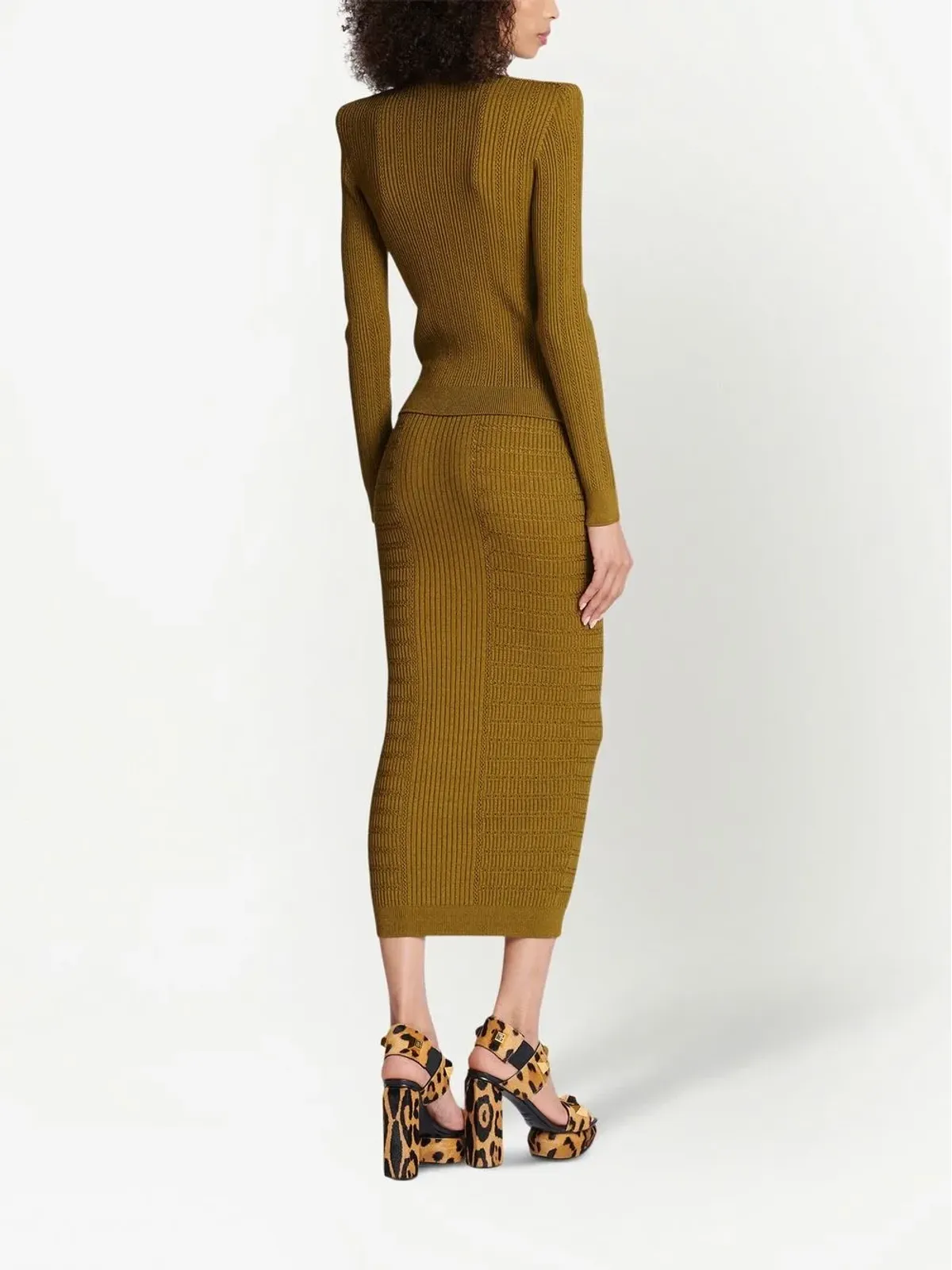 Balmain ボタンフロント編みカーディガン - 画像4