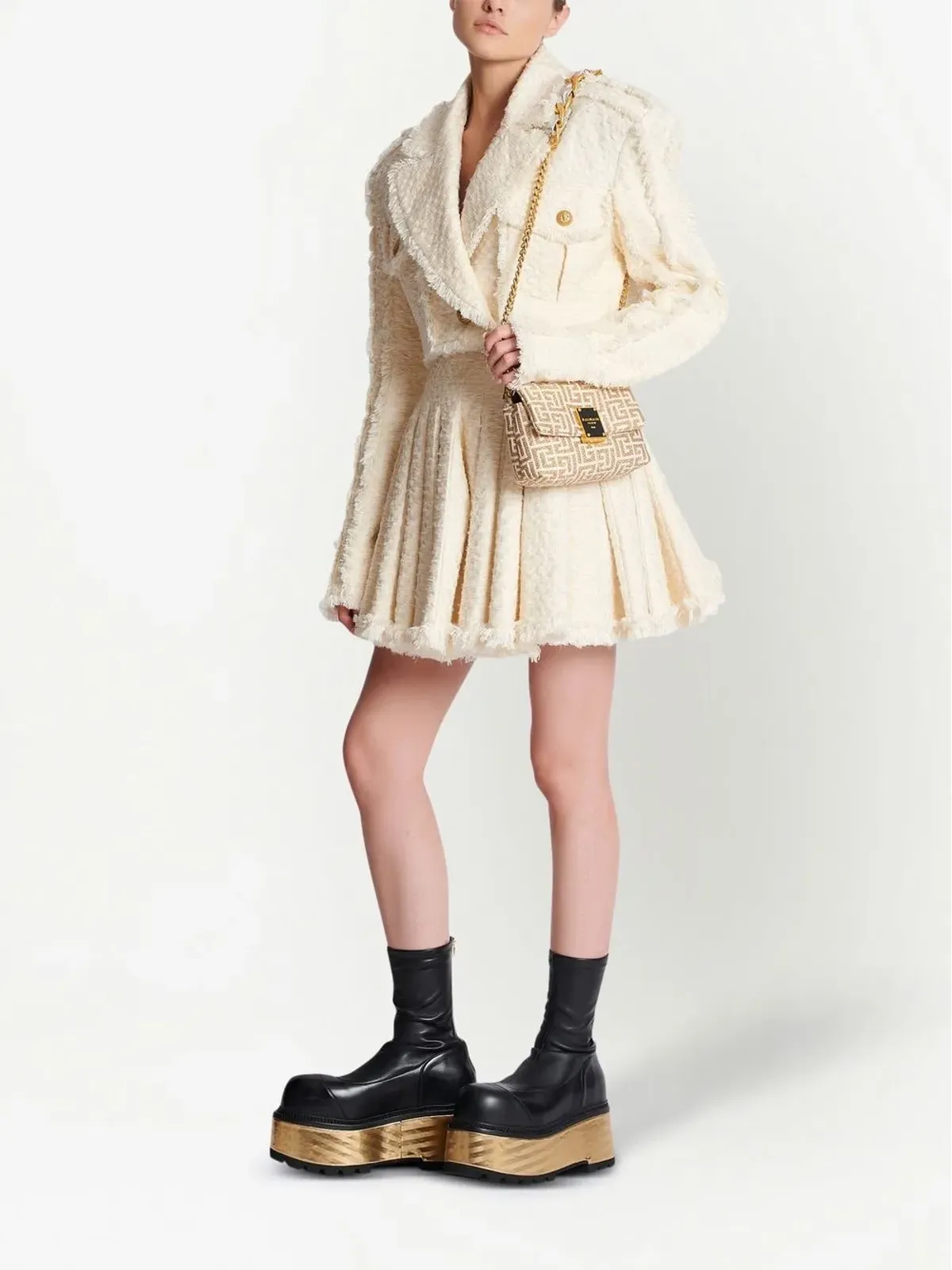 Balmain 1945モノグラム ショルダーバッグ - 画像2