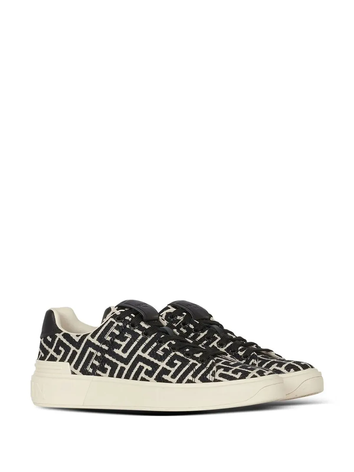Balmain B-Courtモノグラムスニーカー - White - 画像2