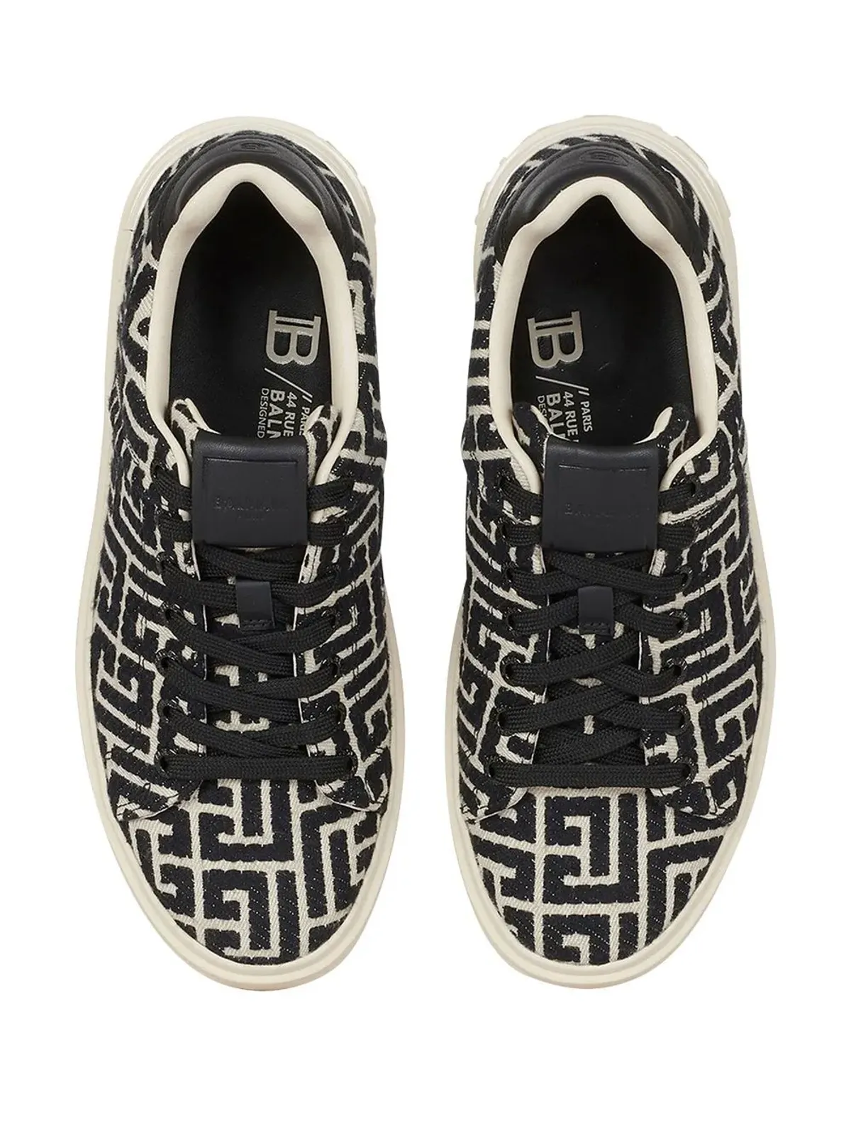 Balmain B-Courtモノグラムスニーカー - White - 画像4